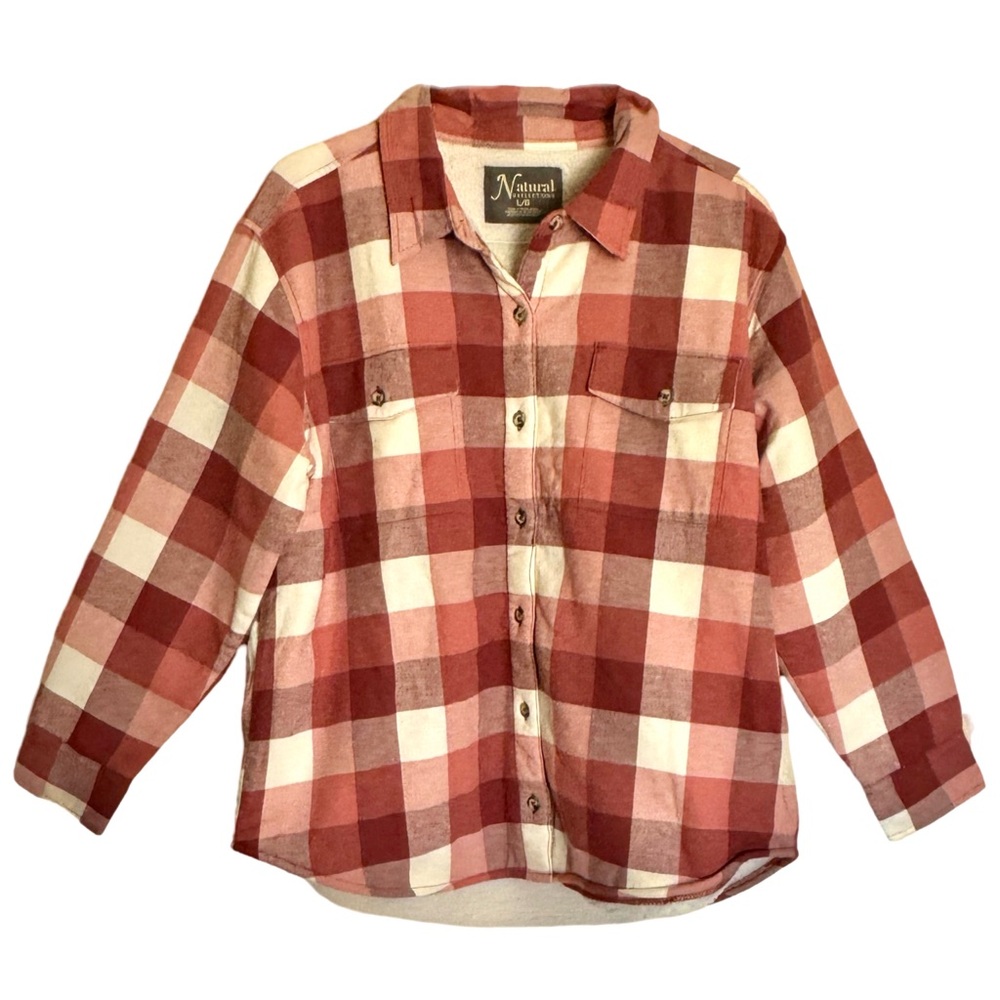 NATURAL REFLECTIONS • Apple Butter Sherpa Plaid Shirt Jacket